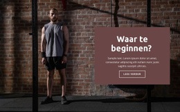 Hoe Een Sport Te Beginnen - Mockup Voor Functionaliteit Website