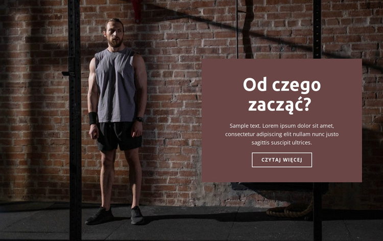 Jak zacząć sport Motyw WordPress