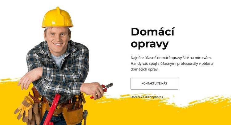 Úžasní profesionálové na opravy domů Šablona HTML