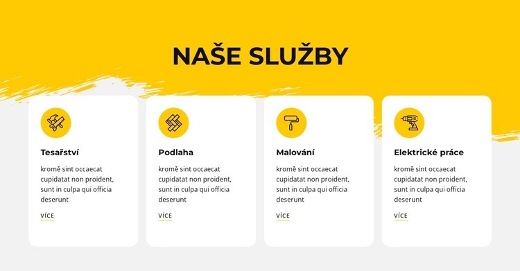 Nabízíme opravárenské služby Téma WordPress