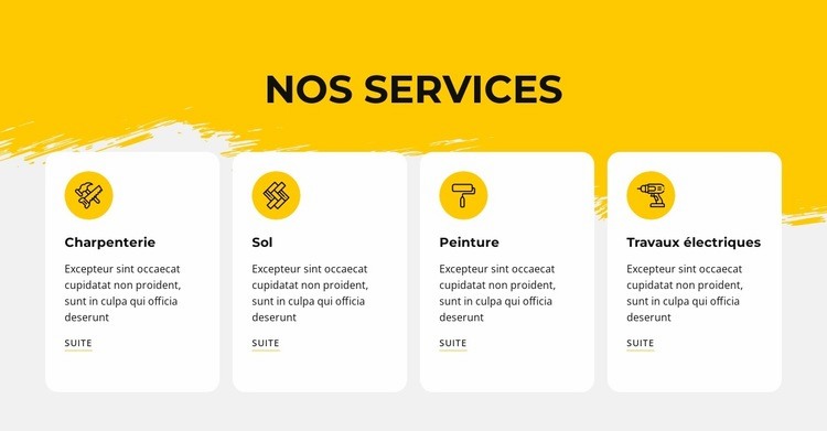 Nous offrons des services de réparation Modèles de constructeur de sites Web