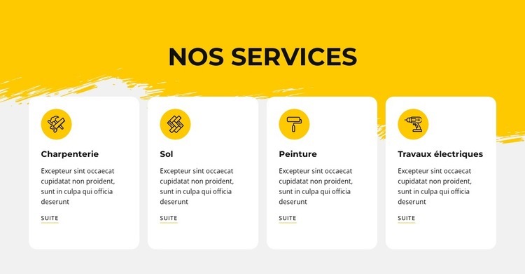 Nous offrons des services de réparation Créateur de site Web HTML