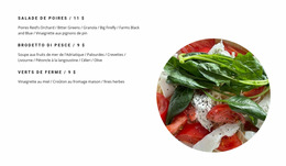 Salades Au Menu - Modèle De Site Web Joomla