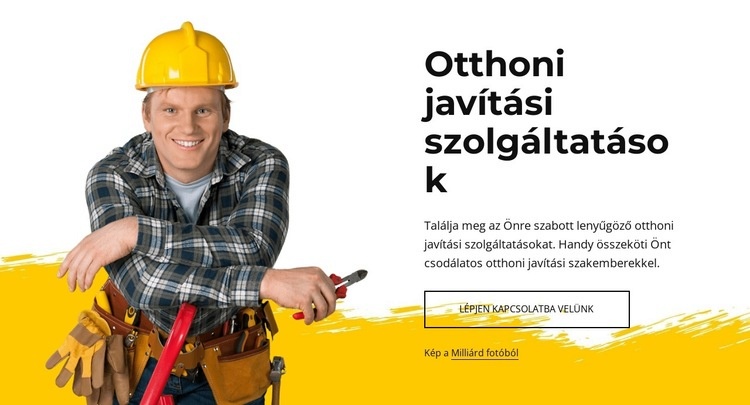 Csodálatos lakásjavító szakemberek HTML Sablon