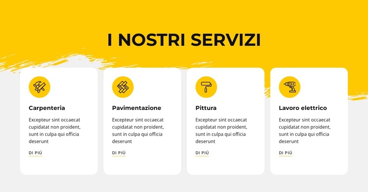 Offriamo servizi di riparazione Tema WordPress