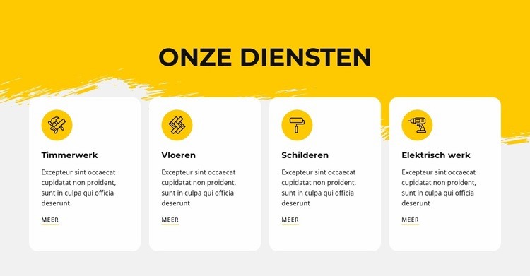 Wij bieden reparatieservices Website ontwerp