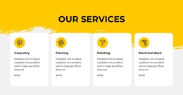 We Offer Repair Services One Page Template
