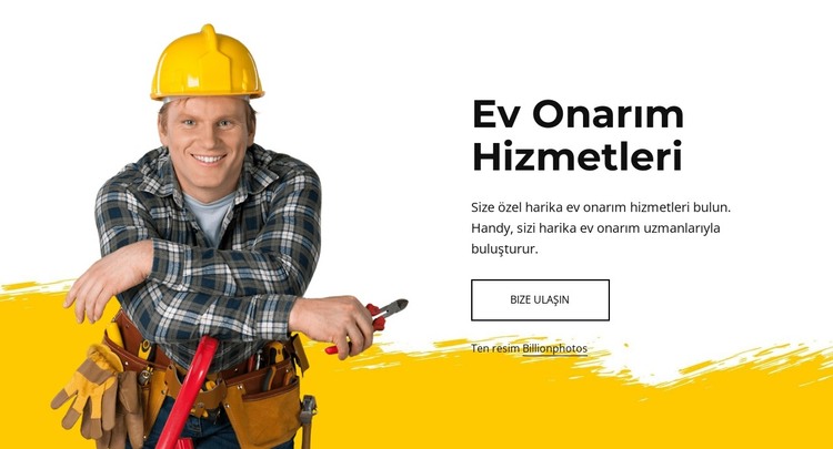 İnanılmaz ev onarım uzmanları HTML Şablonu