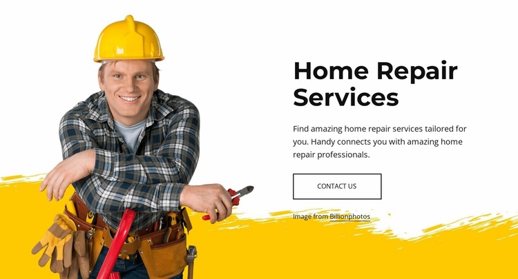 Amazing home repair professionals Landing Page