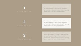 Responsive HTML5 For Three Step-By-Step Plans