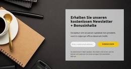 HTML-Seite Für Kostenloser Bonus