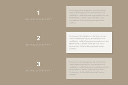Drei Schritt-Für-Schritt-Pläne - HTML- Und CSS-Vorlage