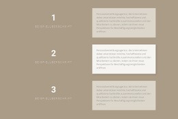 Drei Schritt-Für-Schritt-Pläne Website-Design