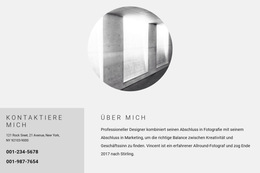 Meine Details – Einfache Website-Vorlage