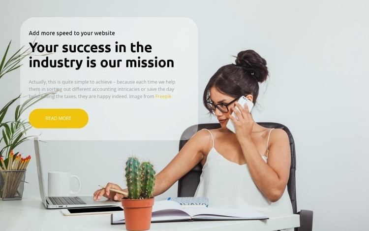 Your success is our mission Elementor Template Alternative