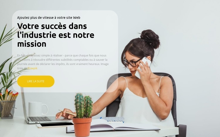 Votre succès est notre mission Conception de site Web