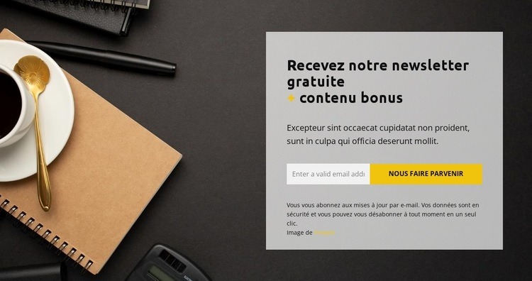 Bonus gratuit Créateur de site Web HTML