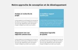 Approche De Développement - Modèle Professionnel Personnalisable D'Une Page