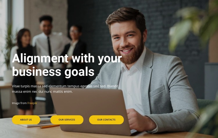 Your goals.our missions HTML Template