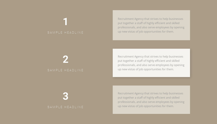 Three step-by-step plans HTML5 Template