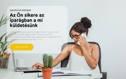 Reszponzív Websablon A Következőhöz: Az Ön Sikere A Mi Küldetésünk