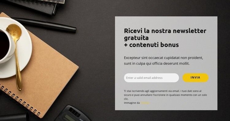 Bonus gratuito Modelli di Website Builder