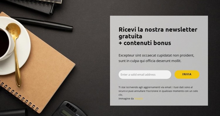 Bonus gratuito Modello CSS