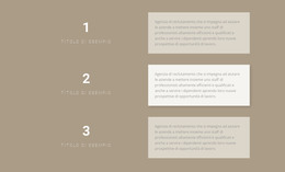 Tre Piani Passo Passo - Modello HTML E CSS
