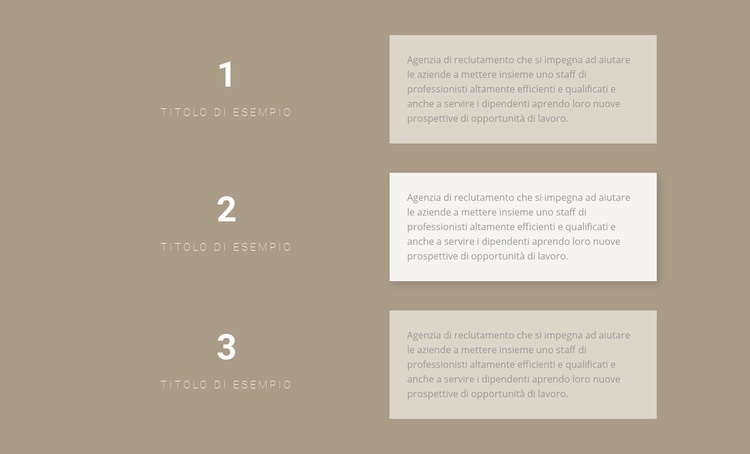 Tre piani passo passo Modello HTML5