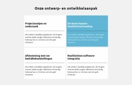 Ontwikkelingsbenadering - Website-Ontwerp
