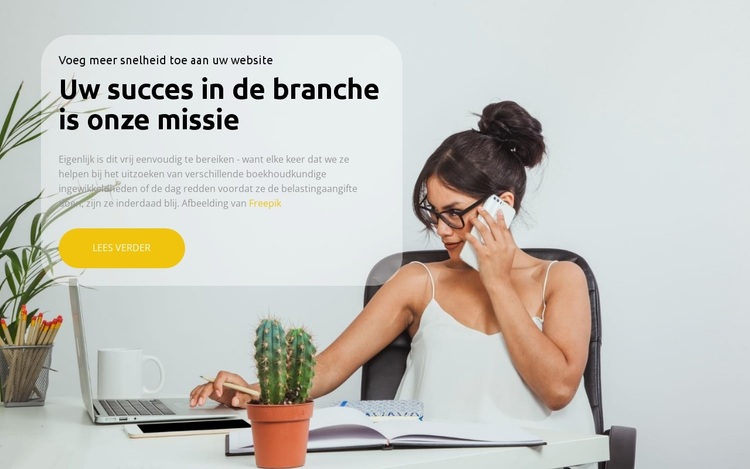 Uw succes is onze missie WordPress-thema