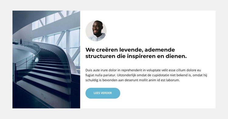 Wij creëren het Website Builder-sjablonen