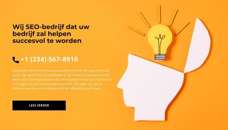 Afstemming met uw bedrijfsdoelstellingen Website mockup