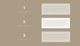 Three Step-By-Step Plans - Modern One Page Template