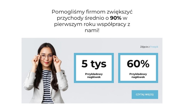 Analiza i badania projektów Szablon witryny sieci Web