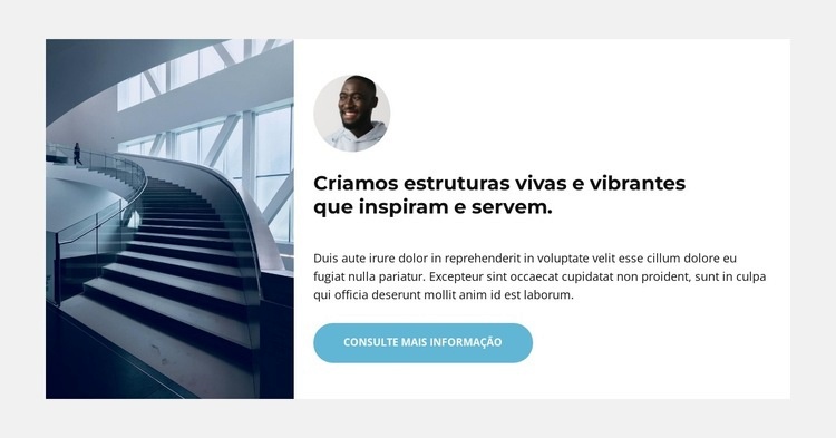 Nós o criamos Modelo de uma página