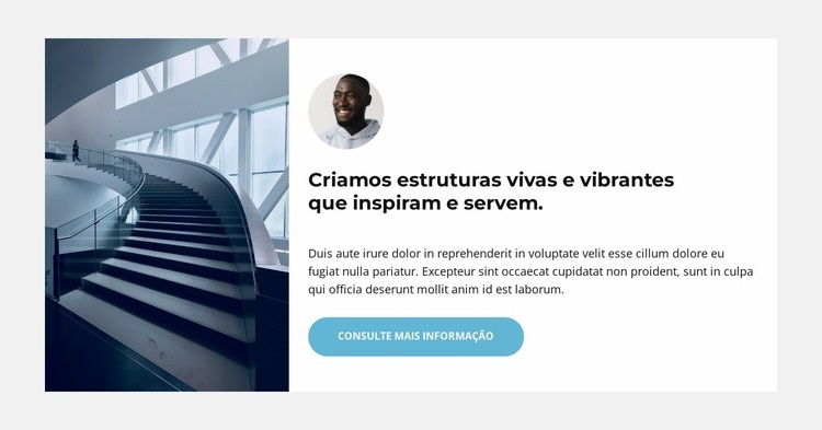 Nós o criamos Landing Page