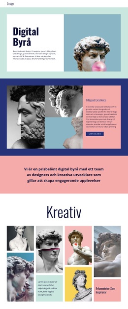 Den Bästa Webbdesignen För Erbjuder Kreativa Tjänster