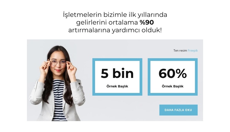 Proje analizi ve araştırması Web Sitesi Şablonu