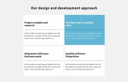 Development Approach - One Page Template