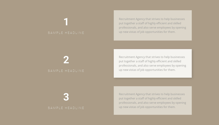Three step-by-step plans Website Template