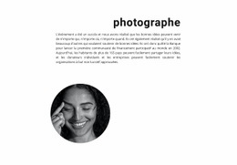 Conception De Sites Web Polyvalents Pour Photographe De Stock