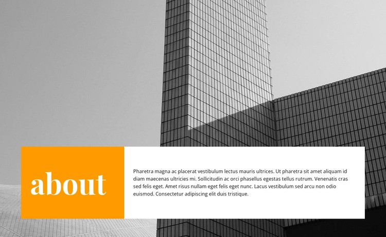 About the construction of business centers Squarespace Template Alternative