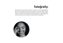 Stok Fotoğrafçısı - Ücretsiz HTML Şablonu