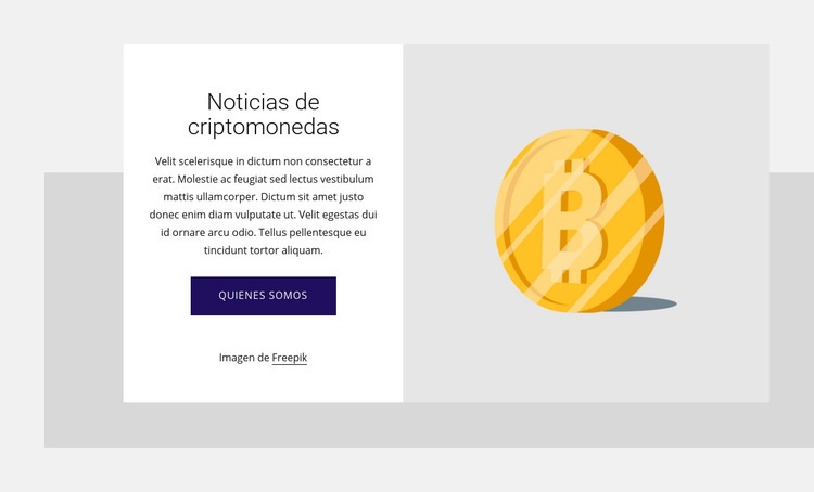 Noticias de criptomonedas Plantilla HTML5