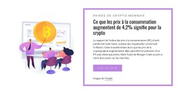 HTML5 Réactif Pour L'Actualité Du Marché De La Crypto