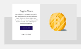 HTML Web Site For Crypto News