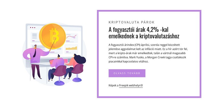 A kripto -piaci hírek Weboldal tervezés