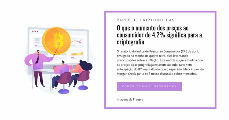 As notícias do mercado de criptografia Modelos de construtor de sites