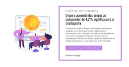 HTML5 Responsivo Para As Notícias Do Mercado De Criptografia